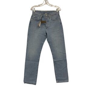 Massimo Dutti Womens Jeans EU 38 US 6 Straight Leg Blue High rise 5051/852 NWT